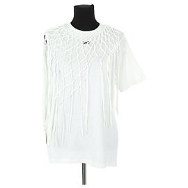 Camiseta de algodón blanca Off White Blanco
