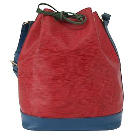 Louis Vuitton Tricolor Noe Handbag Epi Leather Large Red