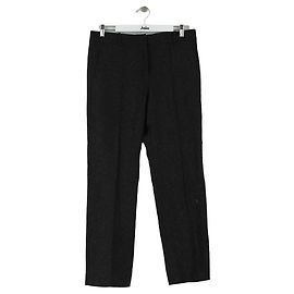 Laurence Bras Pantalón recto de algodón negro Negro