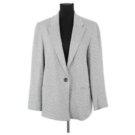 Blazer Margaux Lonnberg de algodón gris Gris