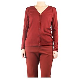 Max Mara Roter dünner Strickcardigan - Größe UK 10 Rot