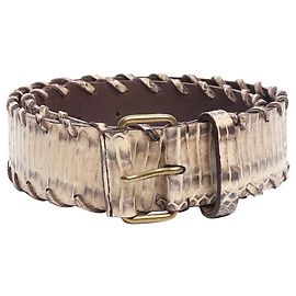 Lanvin Brown snakeskin effect belt Brown