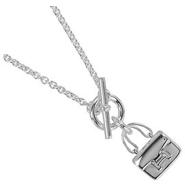 Collier Amulette Constance Hermès Argenté