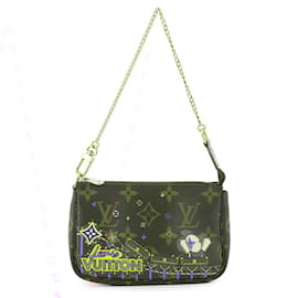 Louis Vuitton-Mini Pochette Accessoires Monogram Vivienne da Louis Vuitton-Rosa,Monograma