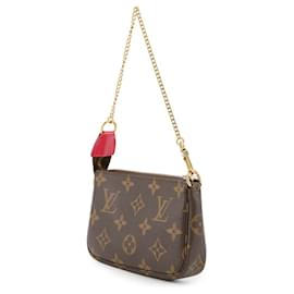 Louis Vuitton-Mini Pochette Accessoires Monogram Vivienne da Louis Vuitton-Rosa,Monograma