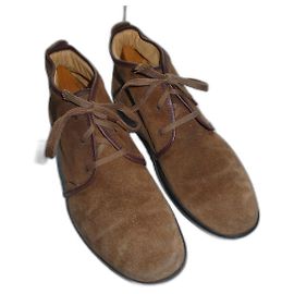 Ermenegildo Zegna Stivali Zegna in Pelle Scamosciata Marrone 8/5 42,5 43 Marrone