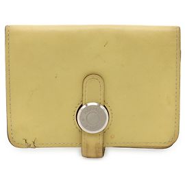Hermès Monedero Dogon HERMES en Amarillo Azufre Otro