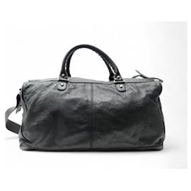 Balenciaga-BOLSA DE VIAGEM A MÃO BALENCIAGA BOSTON SQUASH S CITY 24H-Preto