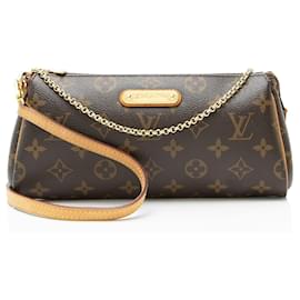 Louis Vuitton-Clutch Eva em Canvas Monogram Louis Vuitton-Marrom