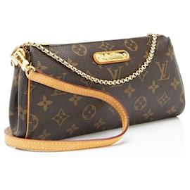 Louis Vuitton-Clutch Eva em Canvas Monogram Louis Vuitton-Marrom