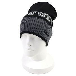 Louis Vuitton Wollstrickmütze Schwarz
