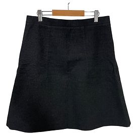 Autre Marque Patou 23S-SK036-0134 Linen Blend Skirt Black
