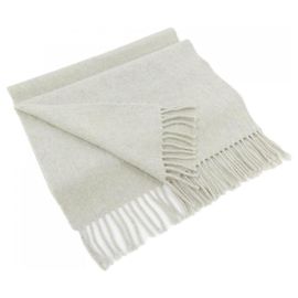 Stola in cashmere Hermès in beige e grigio Marrone Beige