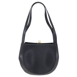Salvatore Ferragamo Gancini en cuir Noir