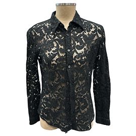 Camicetta Prada in cotone nera Nero