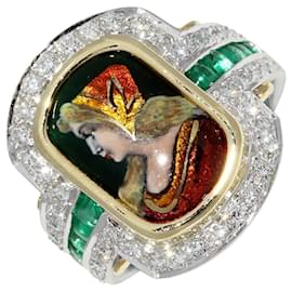 Autre Marque-Mitsuo Kaji K18YG Pt900 Ring-Golden