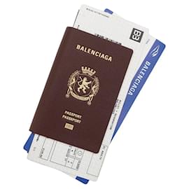 Balenciaga-Porta-moedas de couro Balenciaga-Preto,Bordeaux