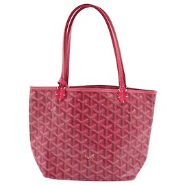 Goyard Saint Louis Junior rote Leder-Handtasche Tote Rot