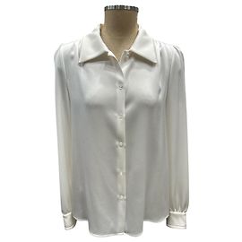 Sonia Rykiel Bluse Weiß Polyester Größe 42 Weiß