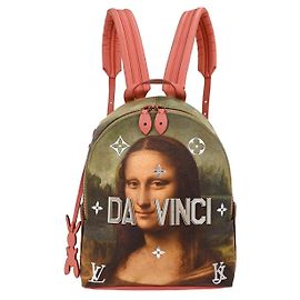Louis Vuitton Palm Springs Backpack Limited Edition Jeff Koons Da Vinci Print Canvas PM Multiple colors