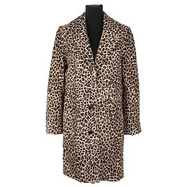 Zadig & Voltaire Brown leather coat Brown