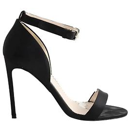 Stella Mc Cartney Stella McCartney Black Leather Heels 38 Black