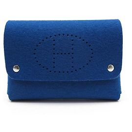Hermès makeup bag Blue