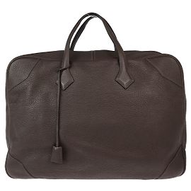 Hermès Hermes Victoria II Travel Bag Clemence 50 Brown