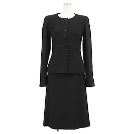 Chanel 100% Wool Setup Black