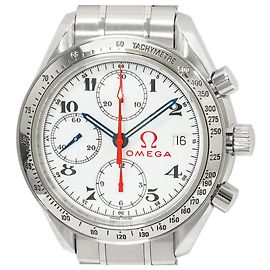 Omega Speedmaster Date Olympic Collection Stainless Steel Watch White