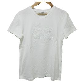 Camiseta de algodón bordada SACHA de Max Mara Blanco
