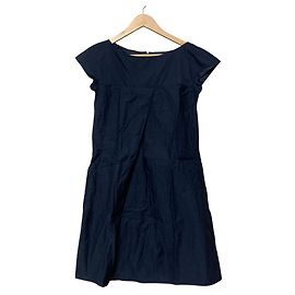 Robe A-line Jil Sander Navy Bleu Bleu Marine