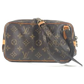 Pochette Bandoulière Marly Monogram Louis Vuitton Marron