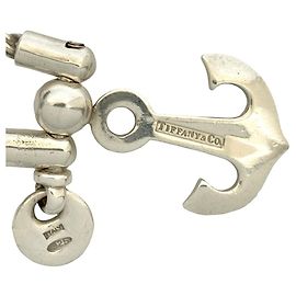 Tiffany & Co. Silver 925 Anchor Key Ring Silvery