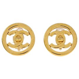 Chanel CC Round Metal D'oro