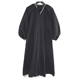 Autre Marque Langes Pulloverkleid Bow.a Schwarz