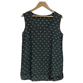Ärmellose Seidenbluse Weekend Max Mara Grau