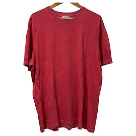 T-shirt en coton avec logo Moncler Rouge