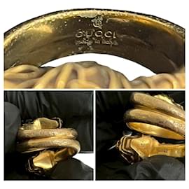 Gucci-Gucci Double Tiger Head Band Ring-Golden
