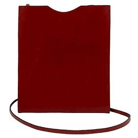 Borsa a spalla in pelle di vitello Omeni Toe Box di Hermès Rosso