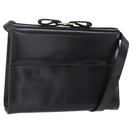 Borsa a Spalla Vala in Pelle Salvatore Ferragamo Nero