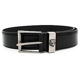 Gucci-Cinto de couro GUCCI Tiger Wildcat-Preto,Prata