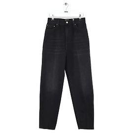 Totême Jeans mom de algodón negro Negro
