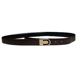 Cinto de couro reversível vintage Givenchy preto e marrom Marrom