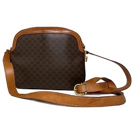 Céline Borsa a spalla in pelle monogramma Triomphe Celine Paris vintage marrone Marrone