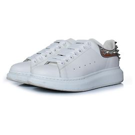 Tênis oversized Larry de Alexander McQueen Branco