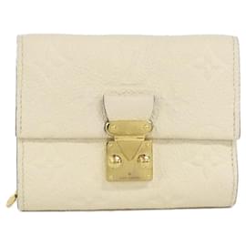 Louis Vuitton-Carteira Metis Compact em Monograma Empreinte Louis Vuitton-Bege