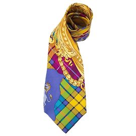Gianni Versace unicorn patterned tie Multiple colors