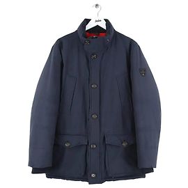 Parka Tommy Hilfiger in cotone blu navy Blu navy