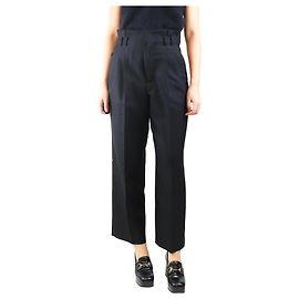 Sandro Pantalon large noir - taille UK 10 Noir